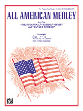 All American Medley-2 Pianos 4 Hand piano sheet music cover